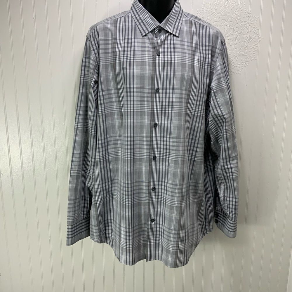 BANANA REPUBLIC mens 2 ply 100% cotton dress shirt